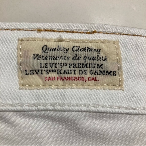 LEVI’S 511 Sz 33 x 32 Premium Denim White Jeans - Picture 6 of 12